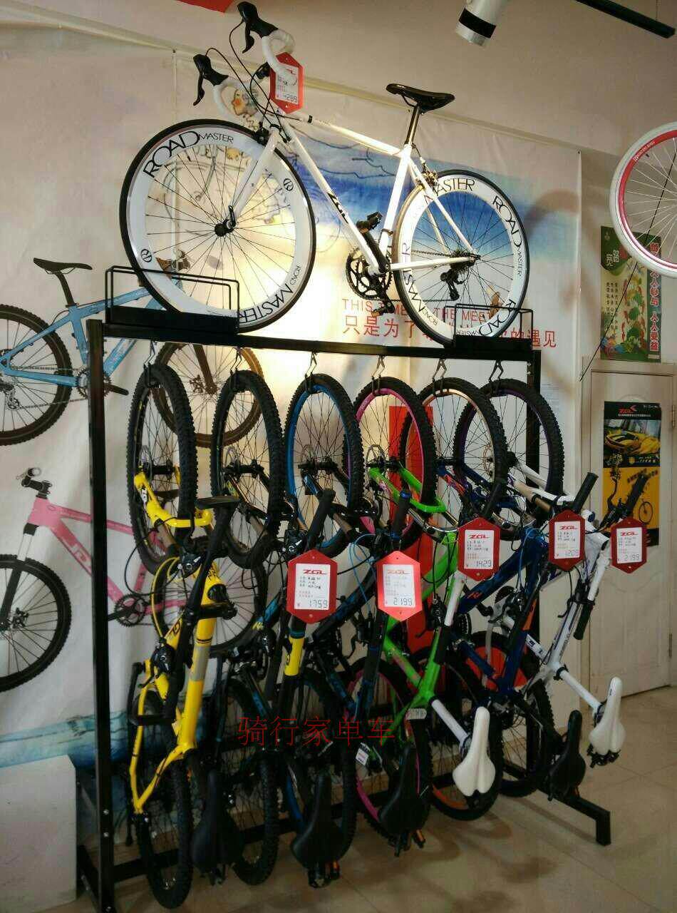 自行车展示台g展架展示架车店专用山地车三层四层五层摆放台摆放