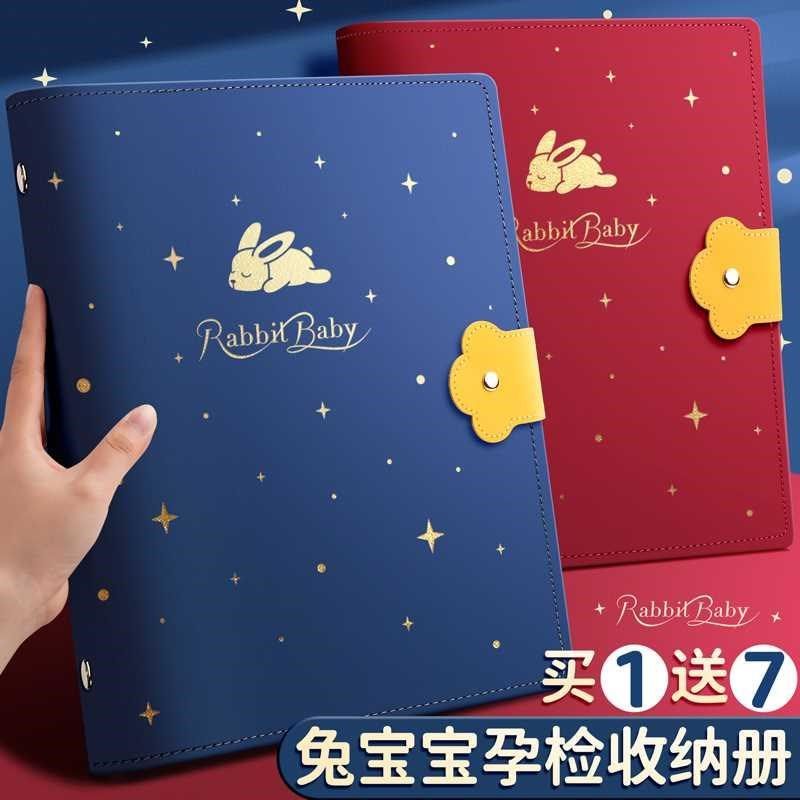 孕检收纳册孕妇j产检资料收纳袋孕妈妈孕期档案册怀孕彩超检查单b