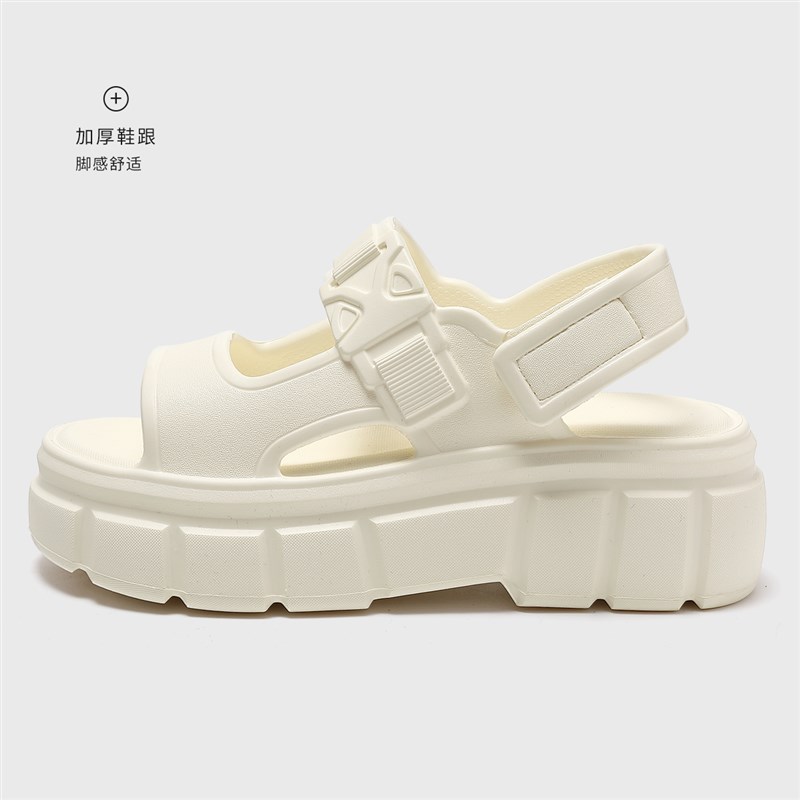 6cm增高拖鞋女款2025新款夏季外穿防滑厚底沙滩两穿海边凉鞋女士