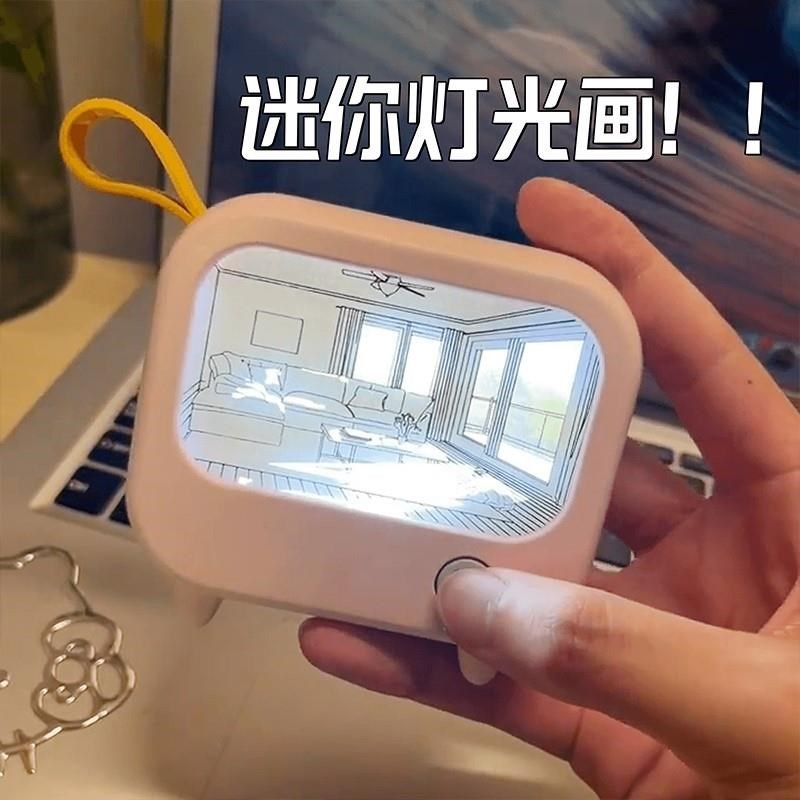 迷你灯光画小夜灯少女心床头灯卧室夜晚上睡觉眠灯儿童网红爆款,家装灯饰光源,小夜灯,淘宝优惠券,粉丝福利购,淘宝优惠卷