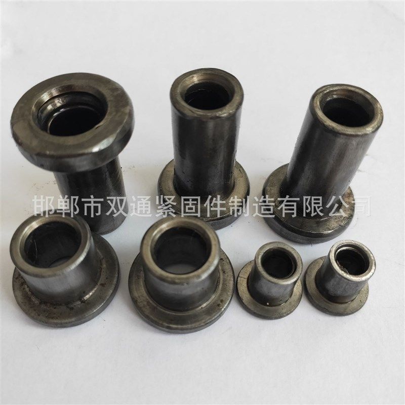 各种非标台阶螺母 批量生产M8M10T型焊接螺母 加厚圆柱台阶紧固件