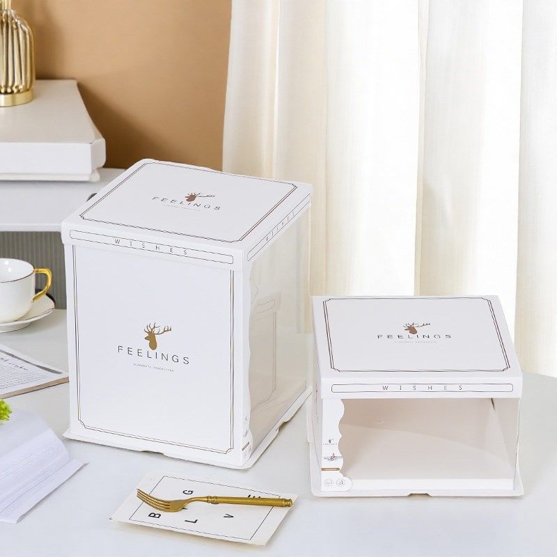 半透明生日蛋糕盒子包装盒6六8八10寸12单双层加高纸盒蛋糕包装盒,厨房/烹饪用具,点心包装盒/包装袋,淘宝优惠券,粉丝福利购,淘宝优惠卷