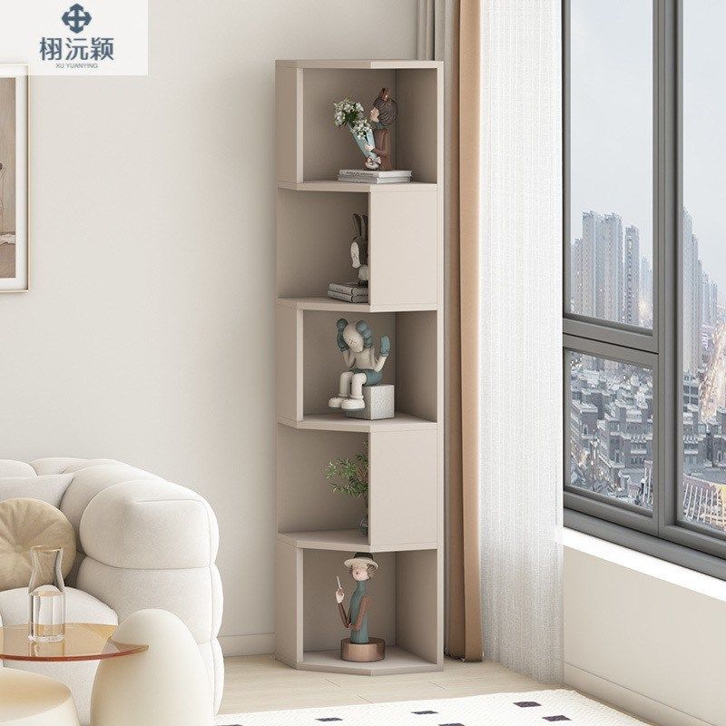 小户型三角书架多层储物边柜实木角柜靠墙置物架墙角收纳客厅卧室,住宅家具,角柜,淘宝优惠券,粉丝福利购,淘宝优惠卷