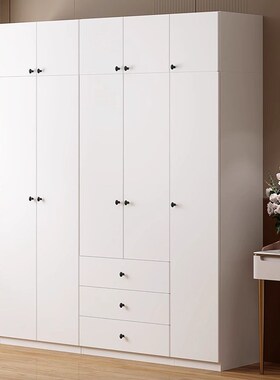 2024新款钢制衣柜家用卧室55cmE深零甲醛儿童衣橱带抽屉金属收纳