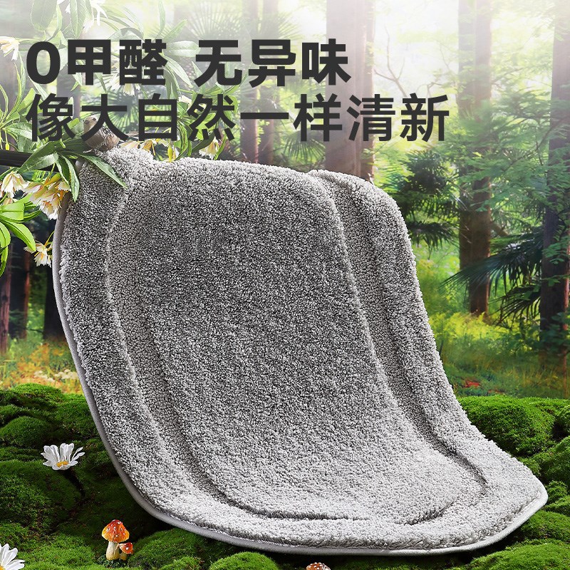 卫生间门口吸水脚垫酒店地巾椭圆洗手间加厚地垫厕所浴室防滑地毯