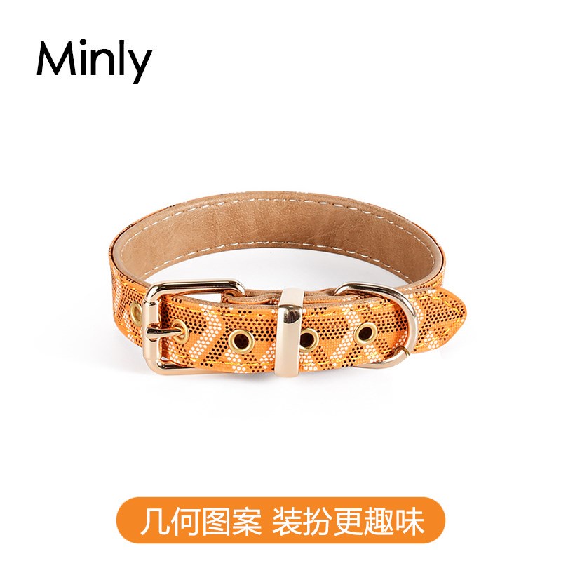 狗狗脖圈牵引绳中小型犬q皮质项圈高端不勒脖柴犬柯基颈圈边牧宠