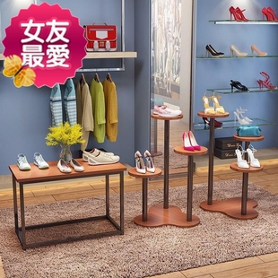 店铺鞋货架d鞋店鞋架展示架鞋子展示柜服装店花66店包包架子橱窗