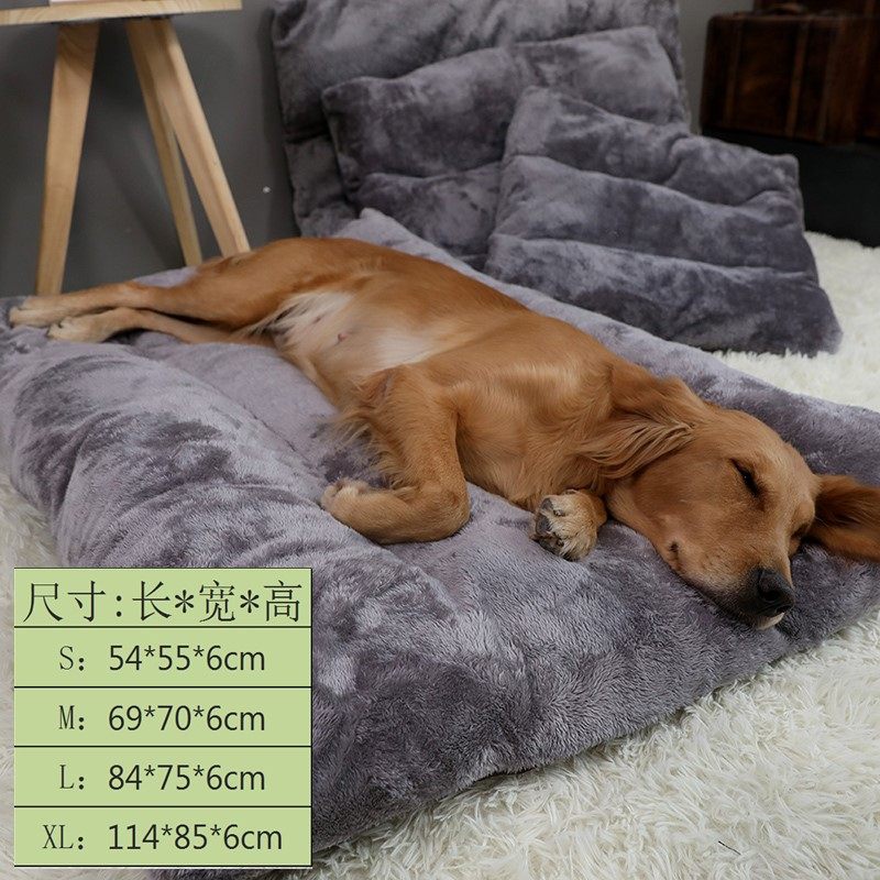 新款狗狗睡垫狗i窝冬天保暖大型犬e宠物毛毯可拆洗金毛秋冬狗垫子