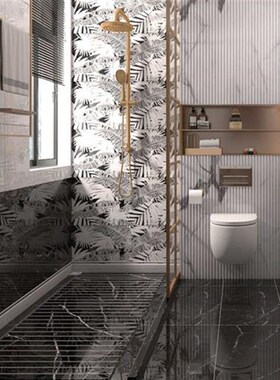 新款卫生间淋浴房地板石800x800暖黄色防M滑地板砖通体大理石瓷砖