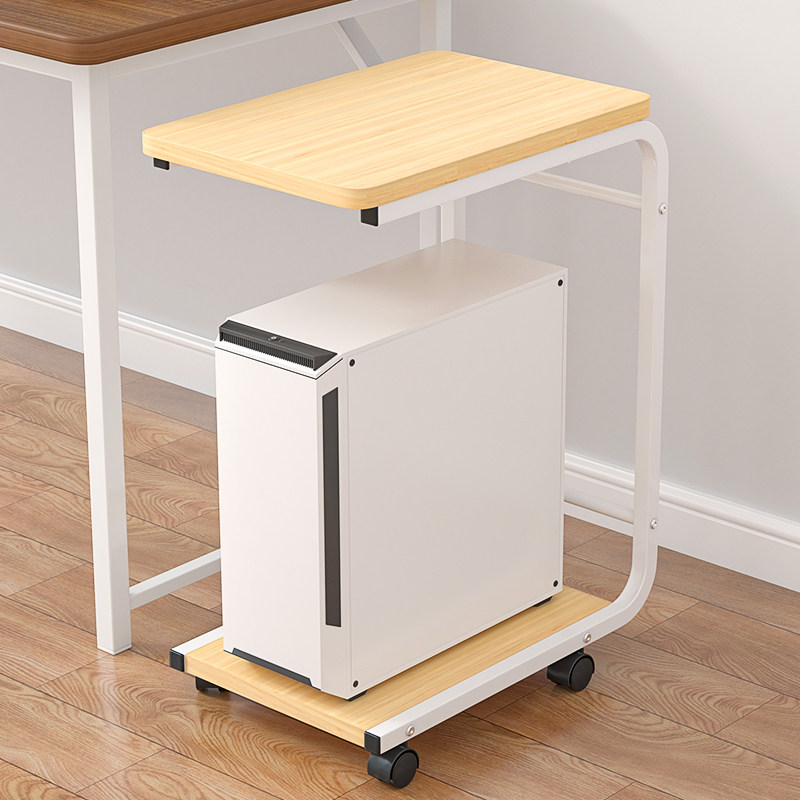 主机壳底座台式电脑架印表机置物架托盘K带轮可移动双层一体托架