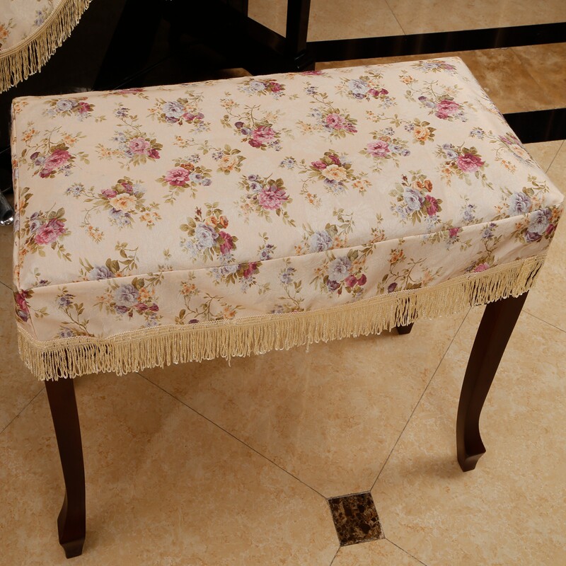 订做欧式钢琴布艺凳m子套双人方凳套单人方钢琴凳套椅套防尘罩盖