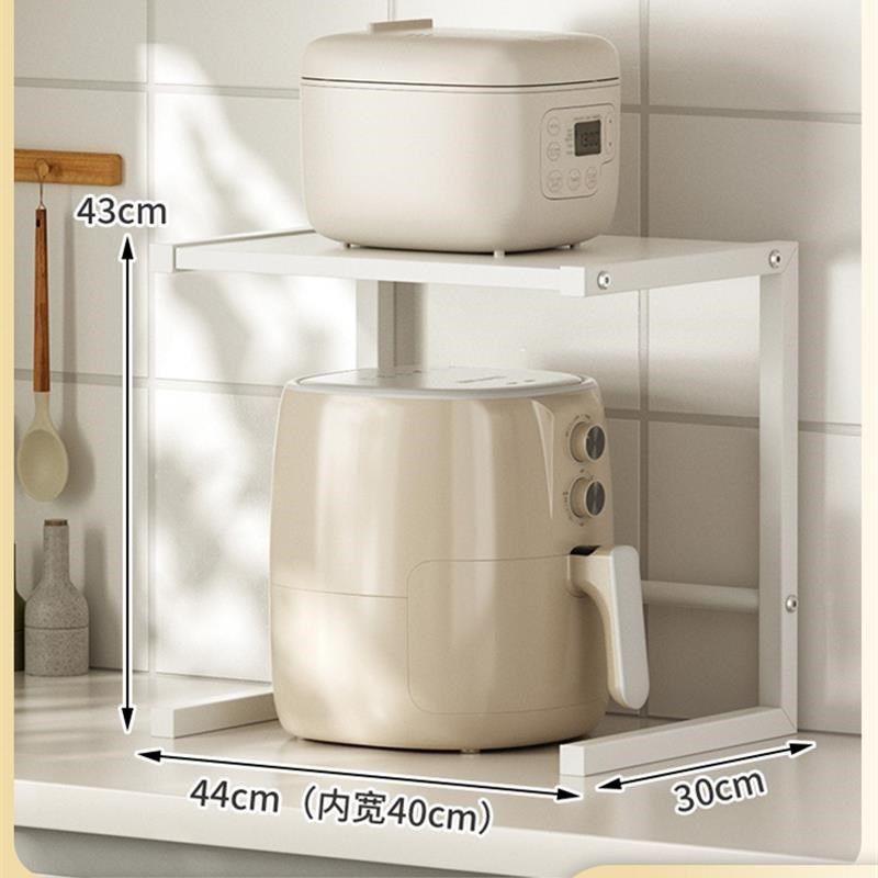 厨房微波炉置物架可伸缩烤箱架子家用台面桌面双层电饭锅收纳支架,厨房/烹饪用具,微波炉置物架,淘宝优惠券,粉丝福利购,淘宝优惠卷