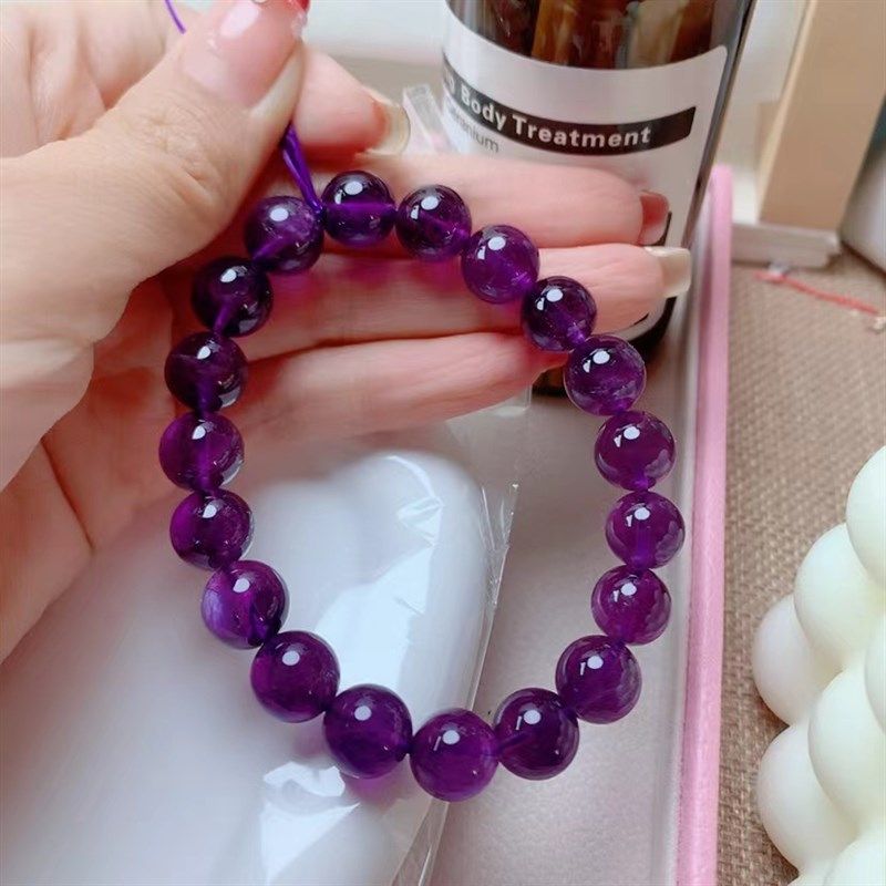 天然紫水晶手链女男10mm乌拉圭紫色珠子饰品转运礼物高级紫晶手串,饰品/流行首饰/时尚饰品新,手饰/手串,淘宝优惠券,粉丝福利购,淘宝优惠卷