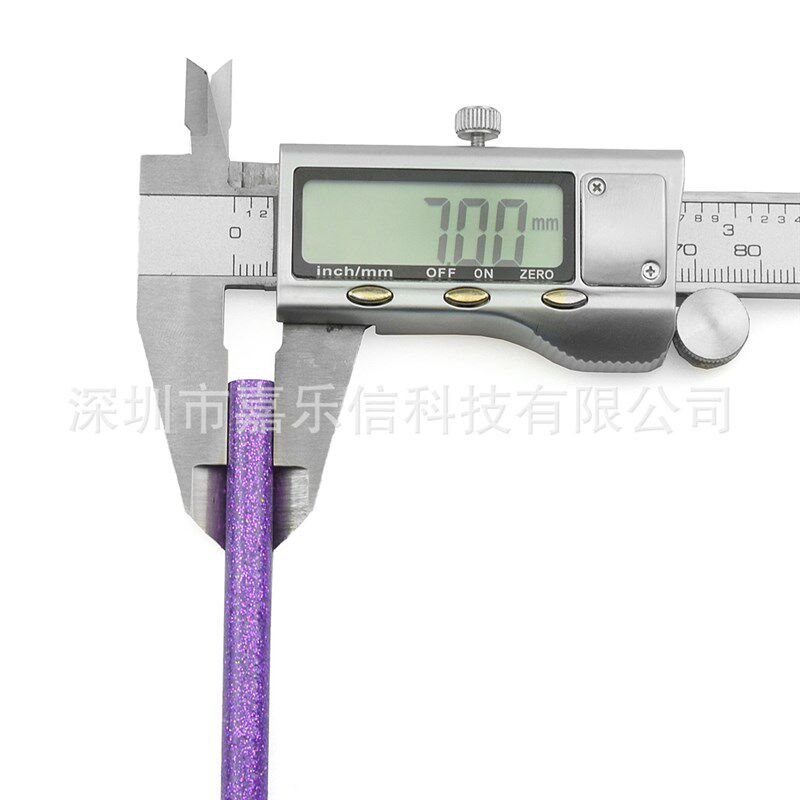 金葱热熔胶棒 彩色热溶胶条7*100mm 颜料N棒 闪光胶条12种颜色