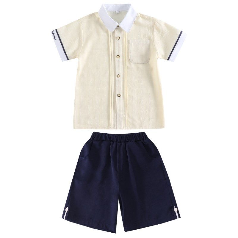 英伦风幼儿园服夏季可爱大班儿童校服套装小学生毕业照运动会班服