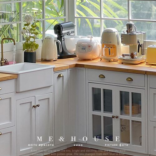 玩具】复杂款橱柜/拆单柜  z厨房家具6分微缩模型迷你摆件娃屋