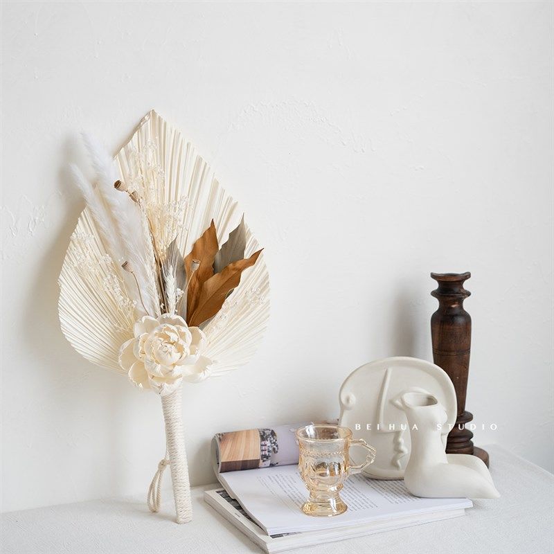 葵叶干花花艺墙面挂墙装饰干花拍摄道具婚礼家居摆件花瓶插花花束,鲜花速递/花卉仿真/绿植园艺,干花,淘宝优惠券,粉丝福利购,淘宝优惠卷