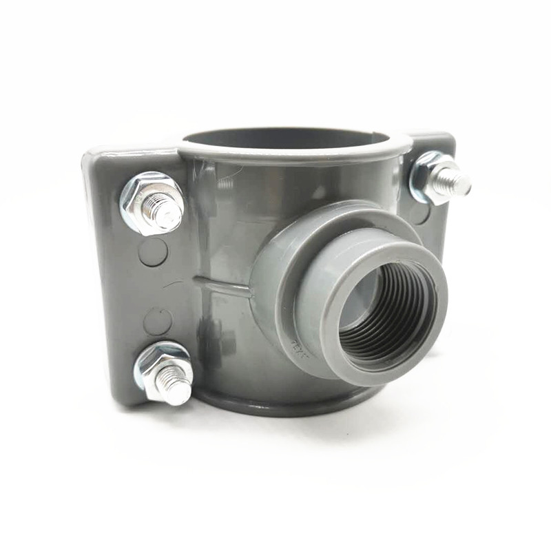 U-PVC管件增接口快速接头哈佛节抢修器鞍形分水器50 63 75 90 110