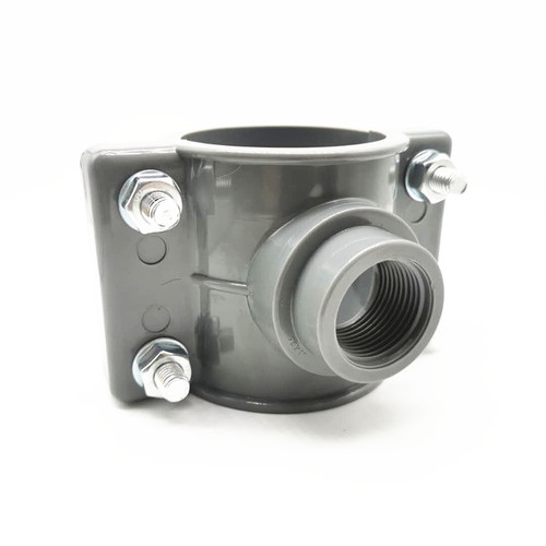 U-PVC管件增接口快速接头哈佛节抢修器鞍形分水器50 63 75 90 110