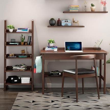 实木书桌写字台台式电脑桌悦米学生笔记本北欧儿童优品家用办公