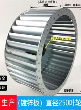 镀锌板离心叶轮风叶风轮 Φ250规格齐全