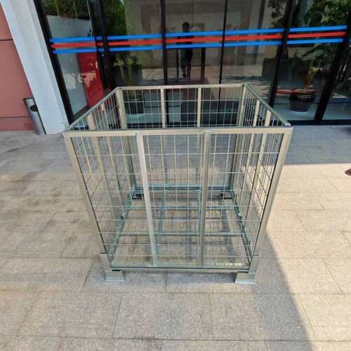金属网框铁笼瓶胚铁框笼折叠式铁框储物笼角铁笼仓储笼