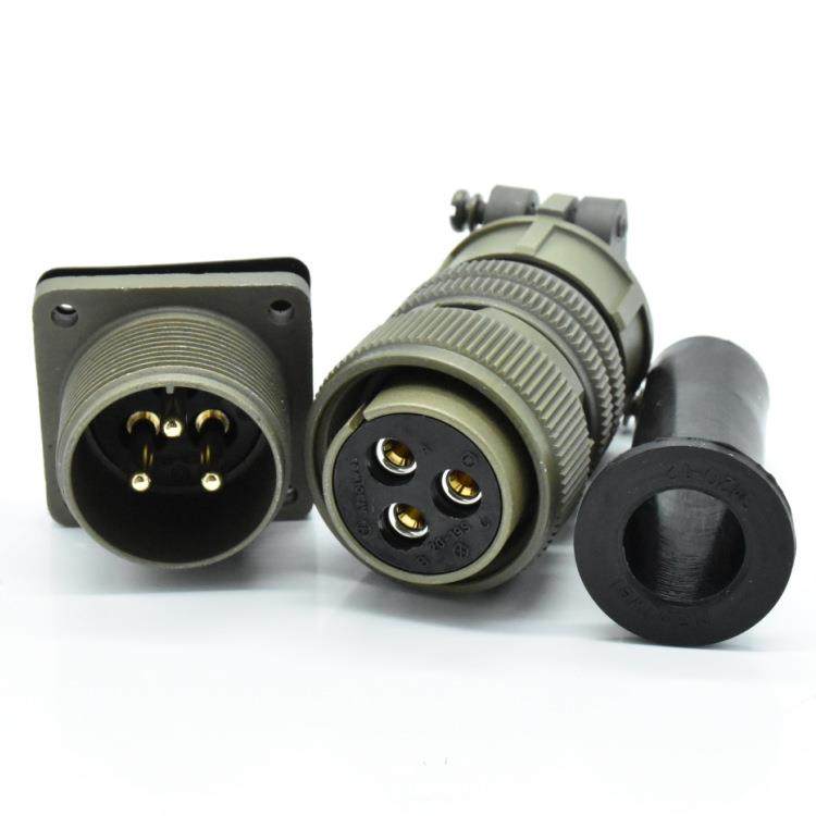 3P航空插头MS3106A20-19S母头配套MS3102A20-19P耐高温大电流接头