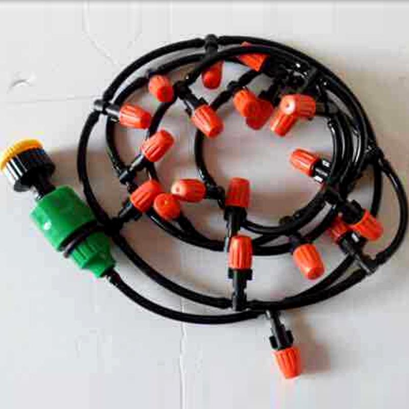 园艺自动浇花器水泵定时控制可调雾森微喷头细雾喷淋节水灌溉系统