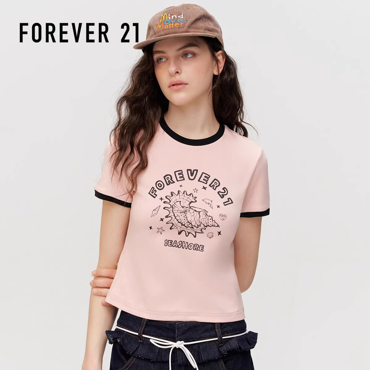 T恤女圆领休闲显瘦短袖秋