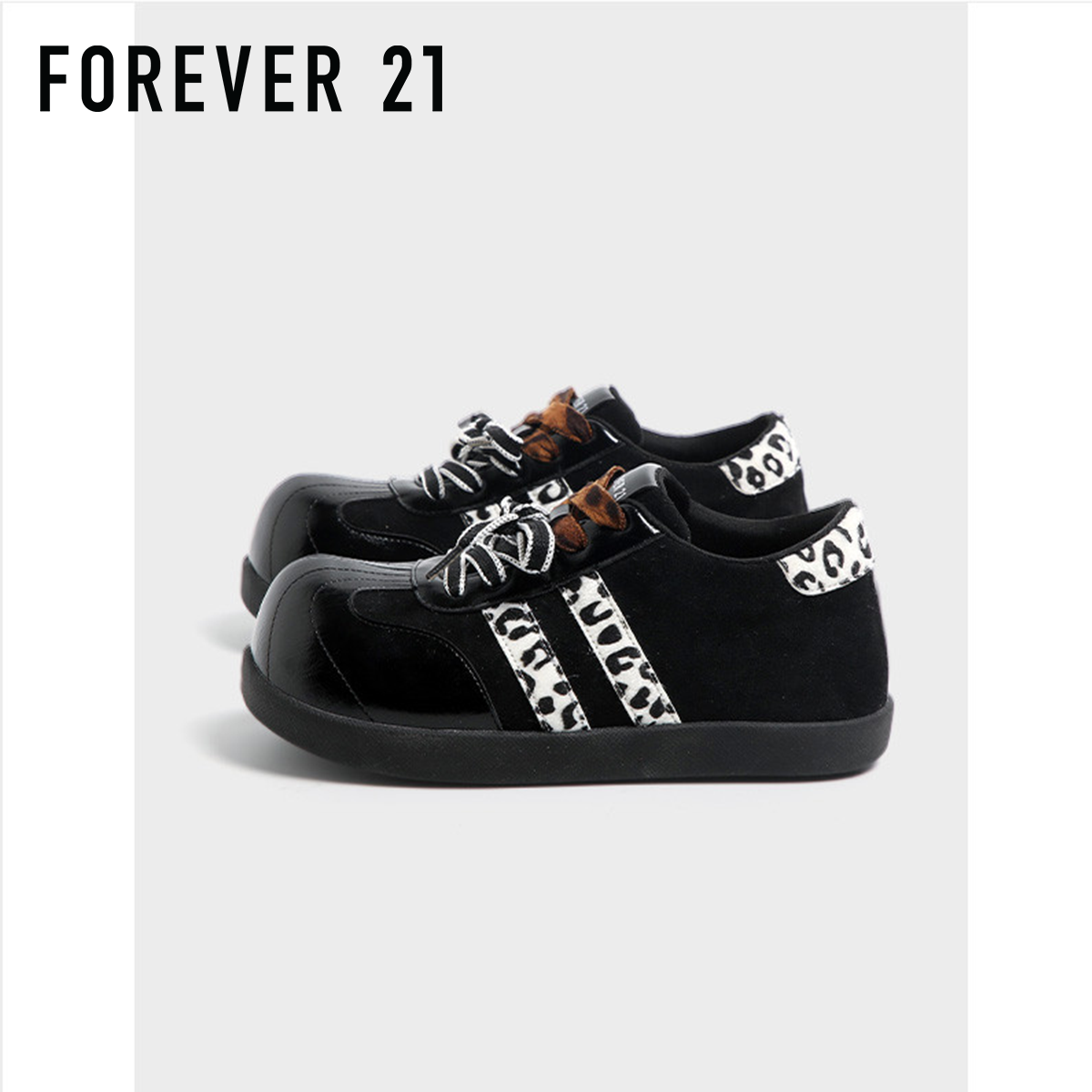 FOREVER21豹纹德训鞋