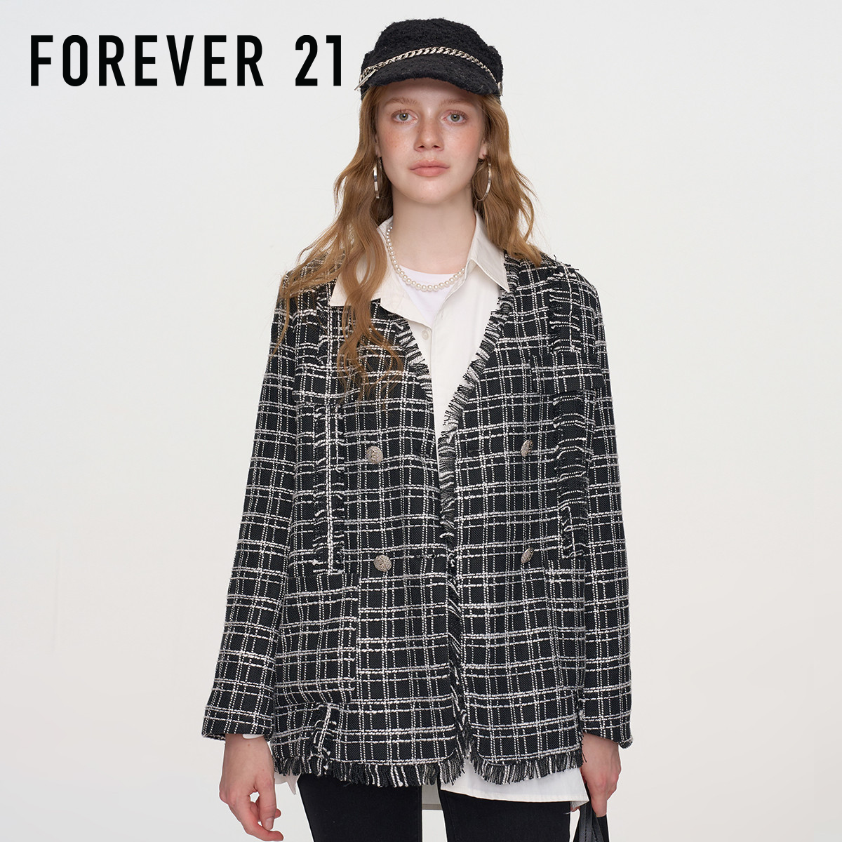 FOREVER21法式气质小香风外套