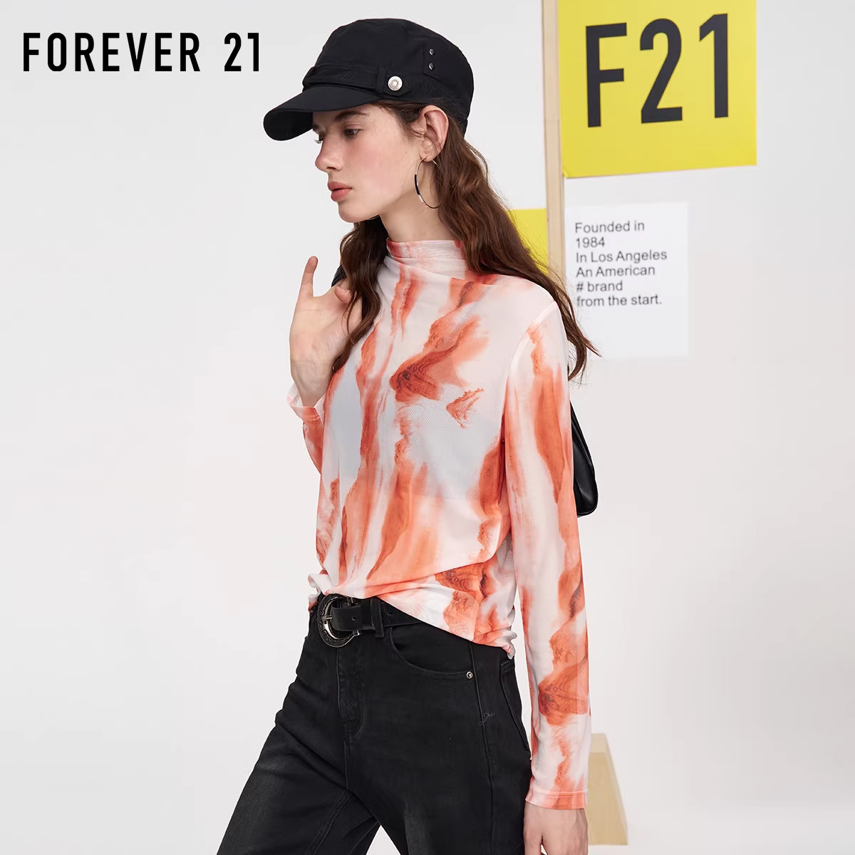 扎染小众设计复古女式打底衫