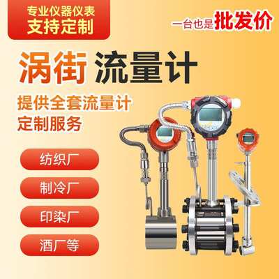 天然气高温高压管道对夹插入式法兰连接涡街流量计计量表DN200