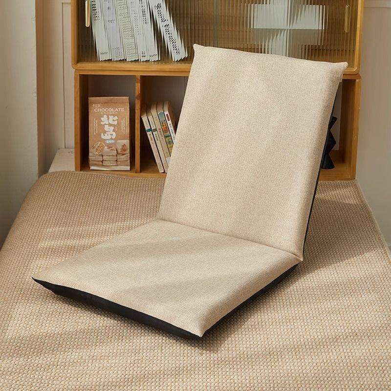 榻榻米懒人沙发坐地靠背椅床上椅子宿舍可折叠阳台靠背座椅飘窗椅