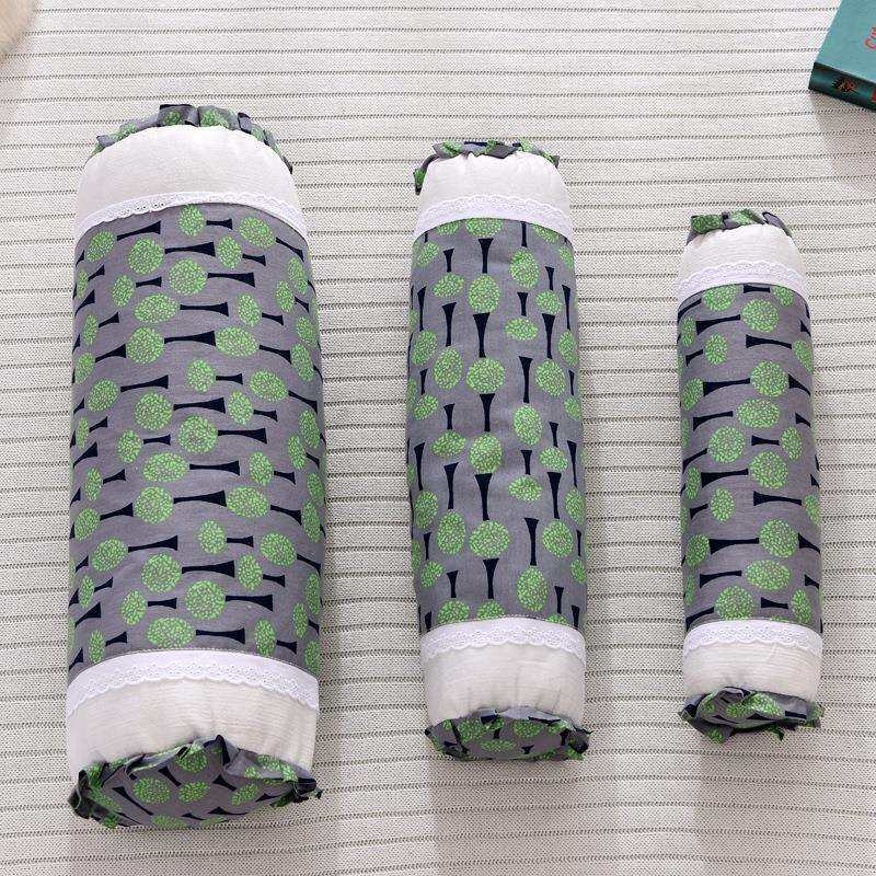 荞麦枕头单人护颈椎硬枕睡觉专用枕芯纯棉枕套可拆洗圆形圆柱高枕
