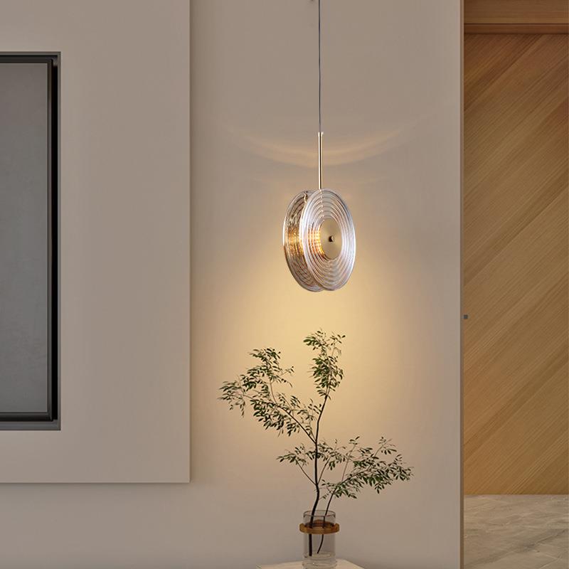 北欧餐厅吊灯简约现代阳台民宿玄关灯个性时尚氛围感卧室床头led