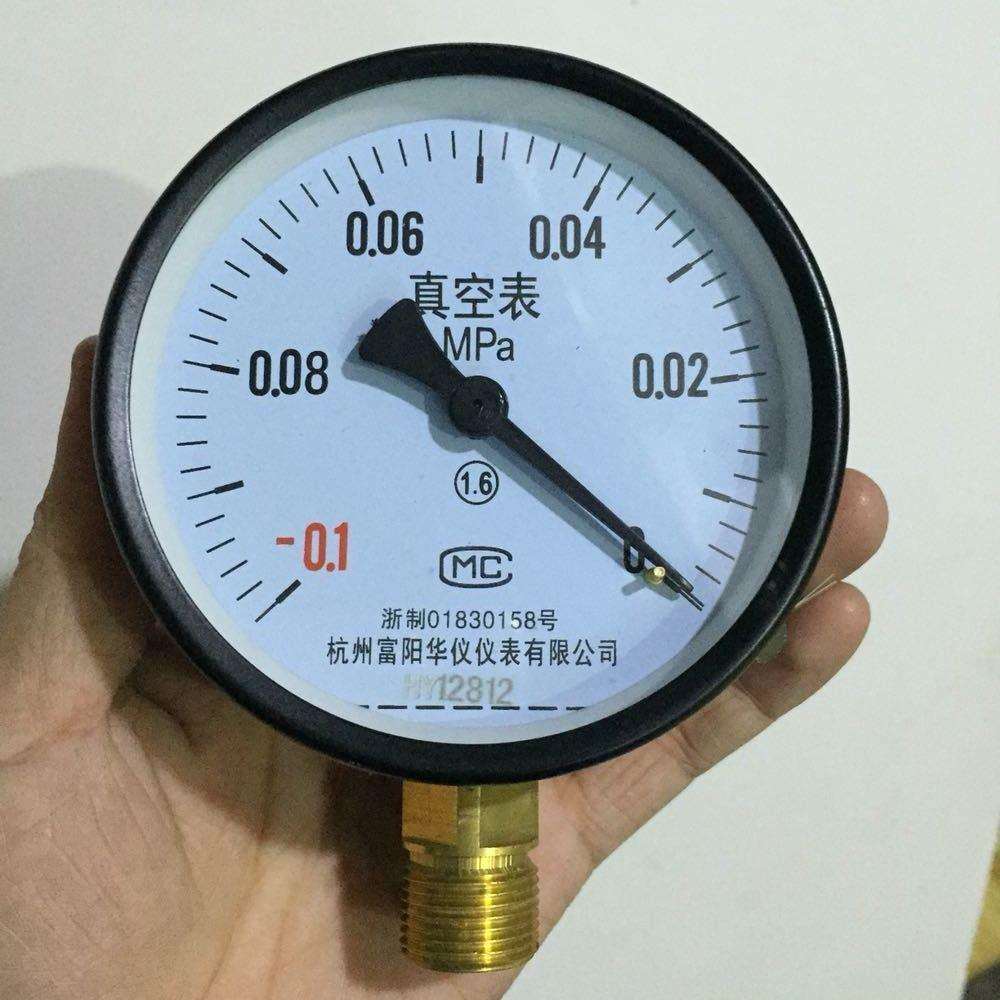 Y-100 Z-100真空表-0.1-0mpa压力真空表 真空压力表 杭州富阳华仪