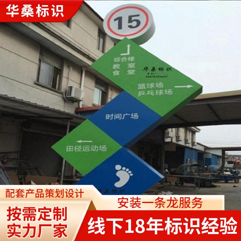 供应设计户外不锈钢精神堡垒制作宣传栏 立牌 指示牌 风向牌厂家