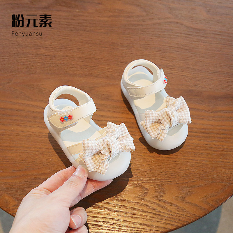 女宝宝凉鞋包头夏季女小童公主鞋一岁新款婴儿鞋子幼儿软底学步鞋