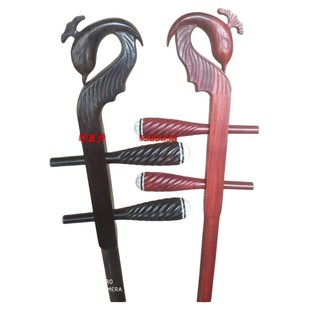 黑檀紫檀凤头琴杆二胡杆H越胡杆大筒杆高胡杆