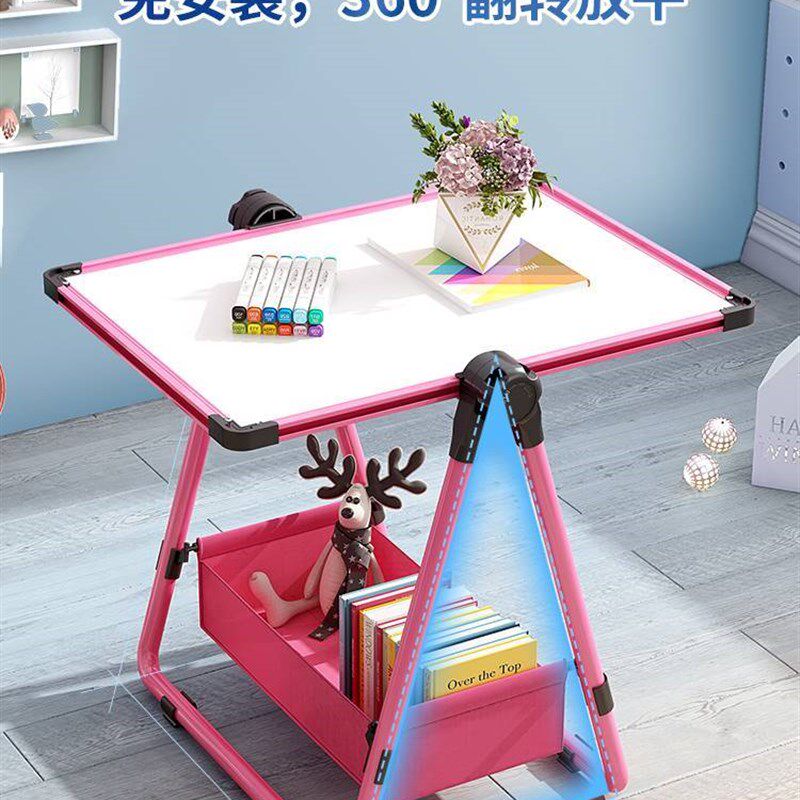翻转可擦写白板幼儿童小黑v板儿童学习用品黑板女孩学生无尘画画