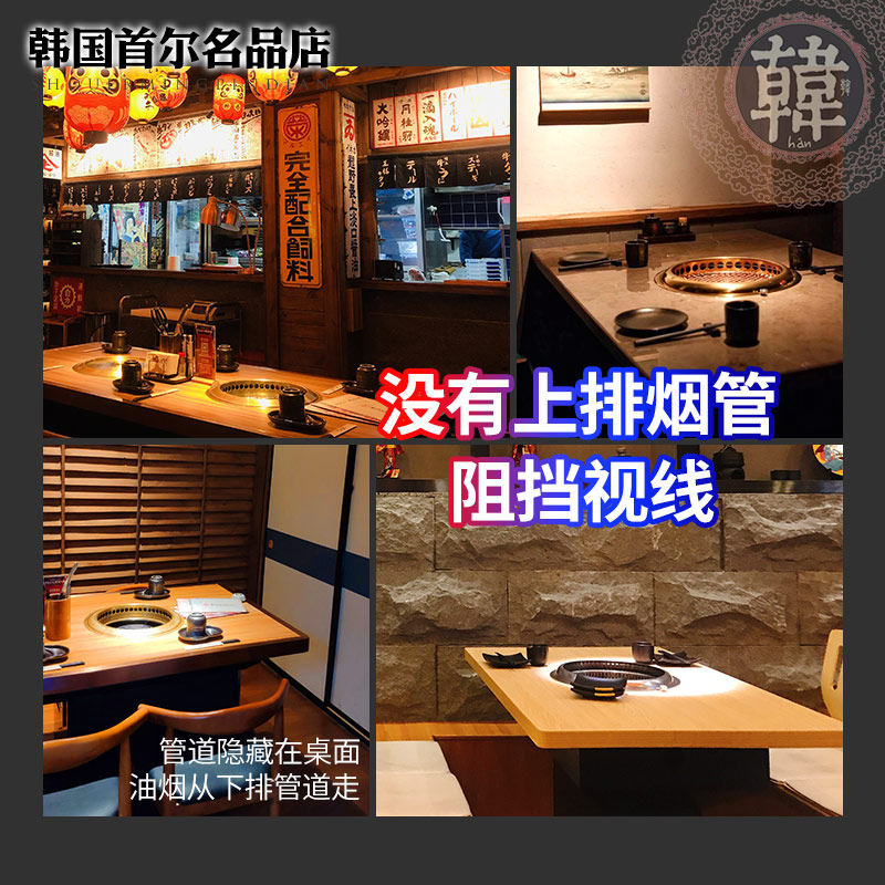 烤肉店排烟风机高风量排风机节能排烟设备强吸力排烟扇下排烟风机