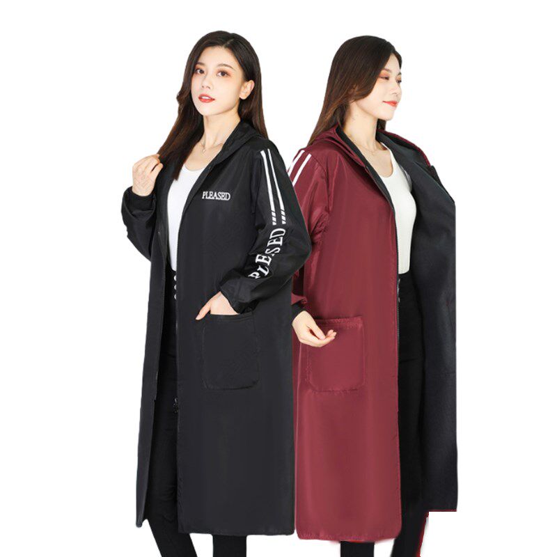 罩衣女新款冬季加绒加厚女士上班干活外穿洋气防脏防水围裙工作服