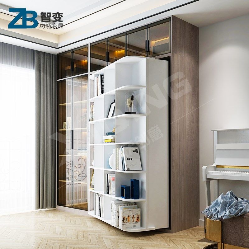 定制书柜衣柜旋转隐形床 多功能旋转床壁床隐藏床墨菲床五金配件,住宅家具,可折叠床,淘宝优惠券,粉丝福利购,淘宝优惠卷