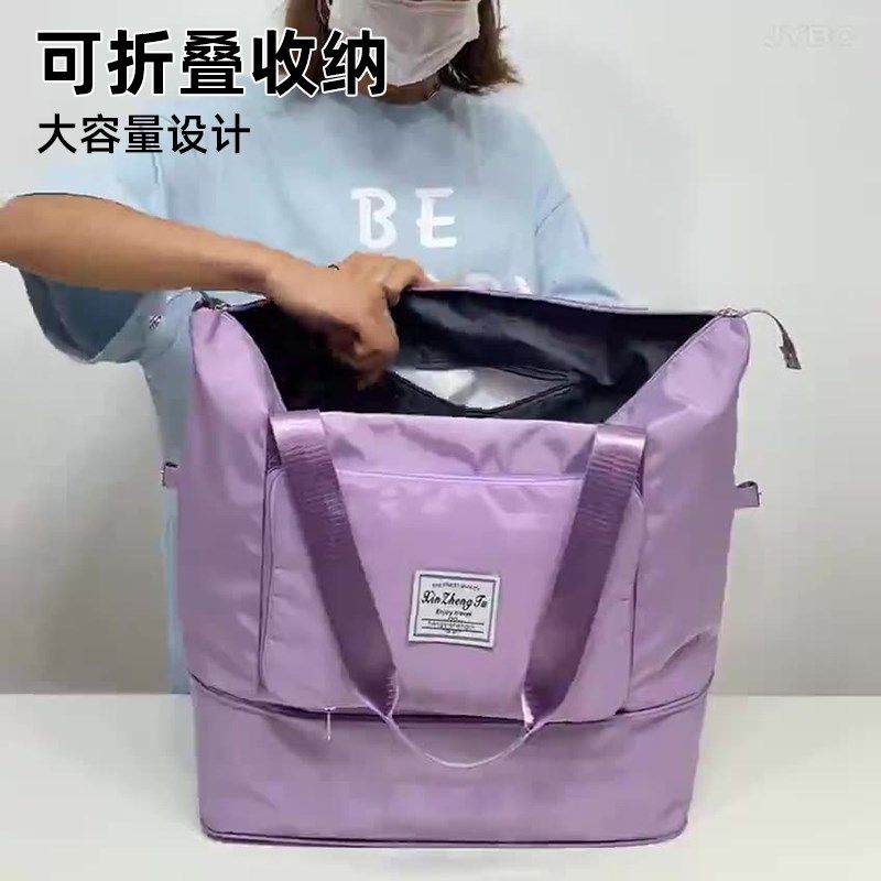 旅行包女大容量时尚收纳短途出差手提轻便待产包运动健身旅游背包
