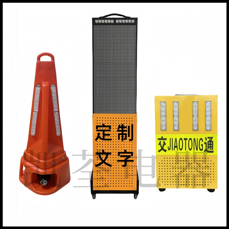 充电移动式高速养护道路施工声z光报警器声光路锥伸缩临检屏爆闪