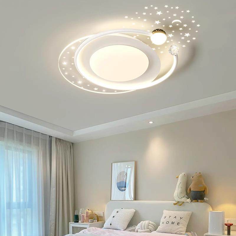 主卧室灯现代简约大气吸顶灯2025新款温馨浪漫星空顶房间中山灯具