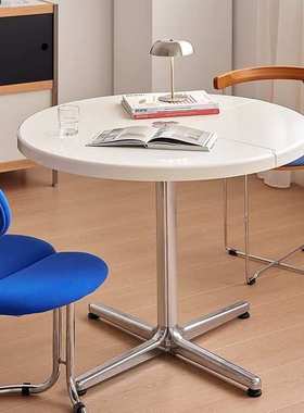 中古圆桌餐桌piretti plano folding table圆形设计师家用饭桌