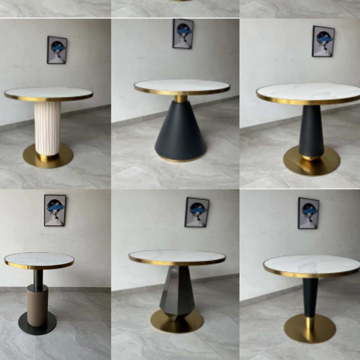 咖啡厅桌脚奶茶店桌角轻奢桌角办公洽谈桌脚餐厅底座支架商用家具