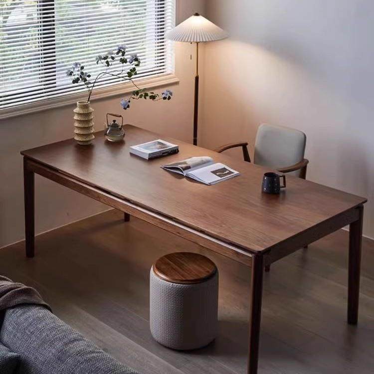 北美黑胡桃木长书桌全实木家用餐桌现代简约客厅原木工作台大板桌,3C数码配件,USB灯,淘宝优惠券,粉丝福利购,淘宝优惠卷